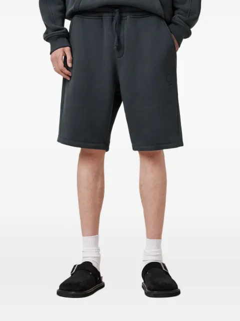 AllSaints logo-embroidered drawstring track shorts Blue M020TC