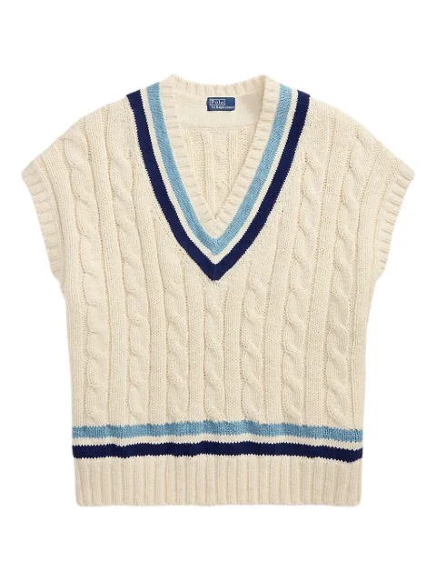 Polo Ralph Lauren cable-knit vest White 211965769001