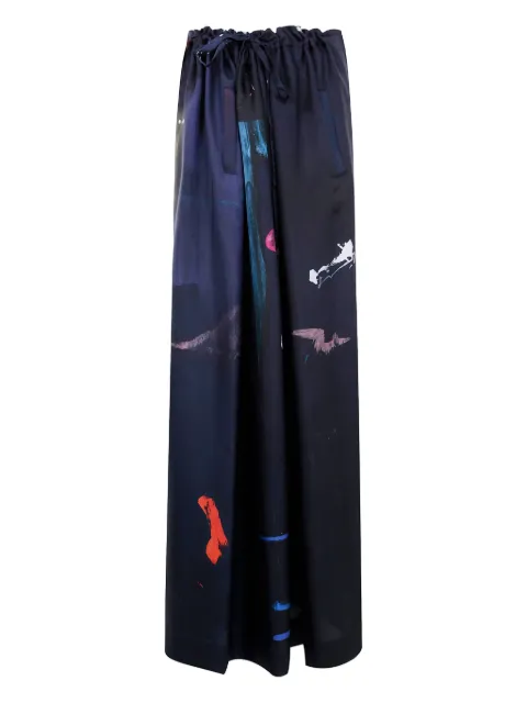 Daniela Gregis printed trousers Blue P15BVS316