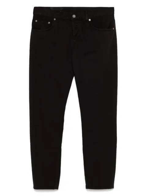 DONDUP logo-print trousers Black UP168CF0176UPTD