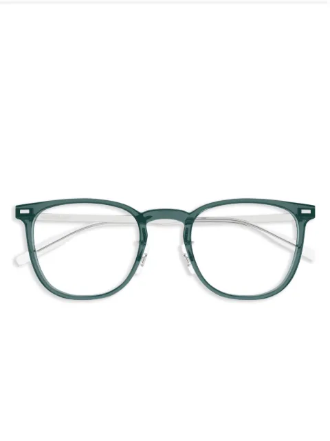 Montblanc square-frame glasses Green MB0393ON