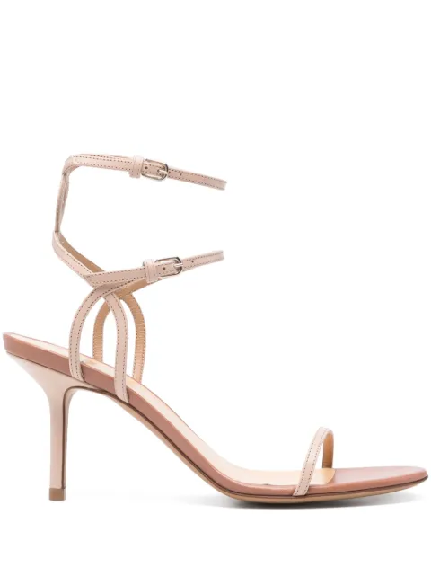 Francesco Russo 80mm leather sandals Neutrals R1S956
