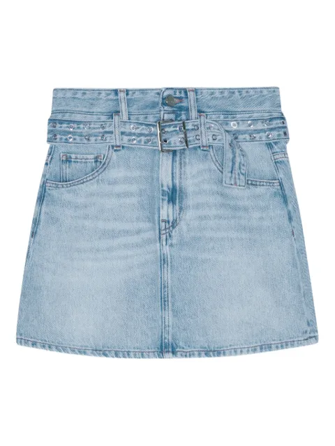 GANNI belted denim skirt Blue J1744