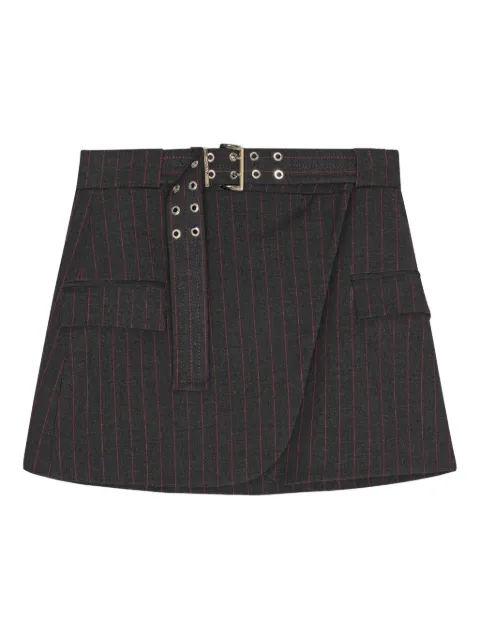 GANNI belted mini skirt Black W0711