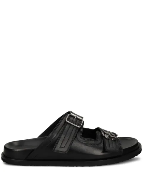 Roberto Cavalli leather sandals Black 27776