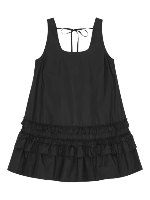 GANNI poplin dress Black W0905