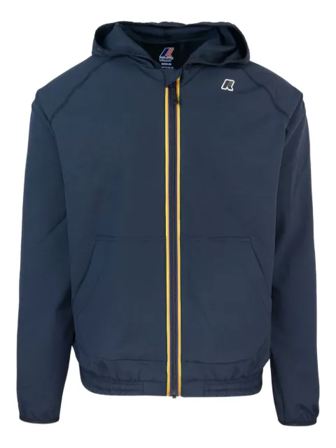 K-Way Sia hooded zip-up jacket Blue K8138RW