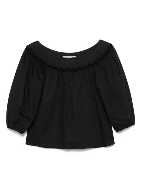 Saint Laurent Pre-Owned 1970s gabardine blouse Black SL1200PB