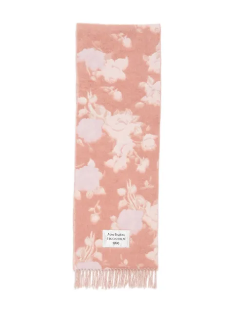 Acne Studios fringed scarf Pink CA0386