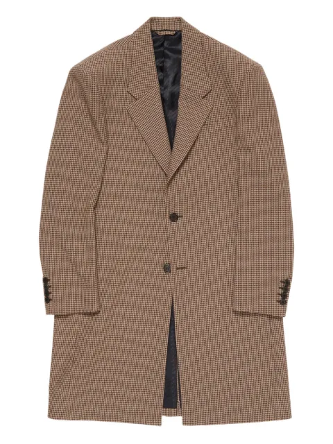 Acne Studios houndstooth wool coat Brown B90830