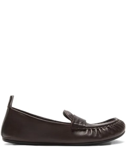 Acne Studios round-toe loafers Brown AD0853