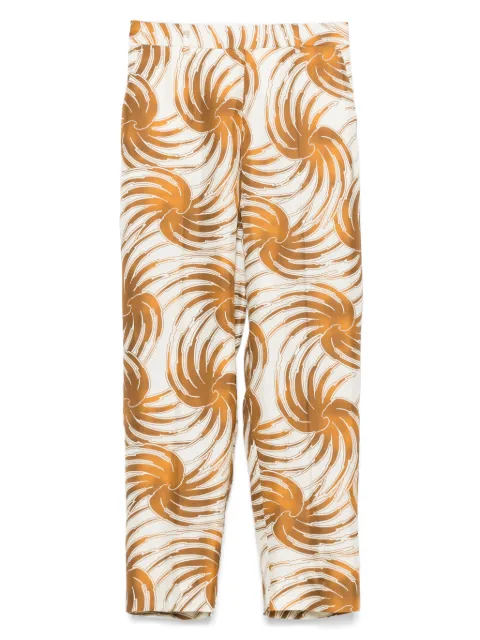 Alberto Biani satin trousers White CC844SE318911