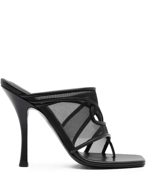Christopher Esber Ringer mesh-panel heeled mules Black 25019756