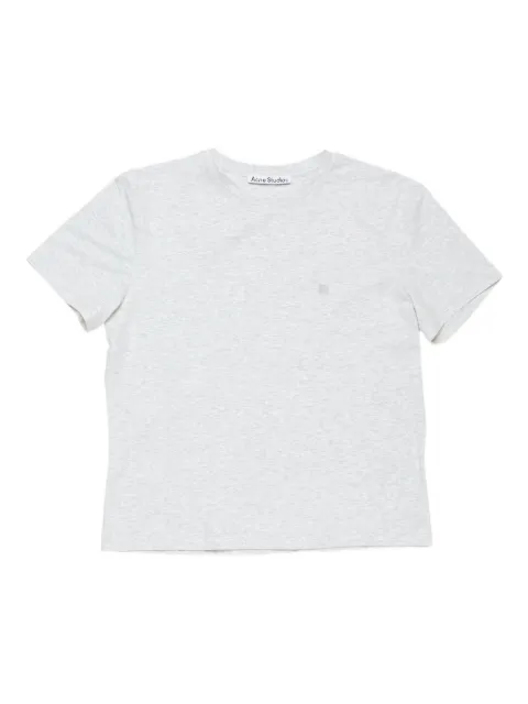 Acne Studios logo-plaque short-sleeve T-shirt Grey CL0371