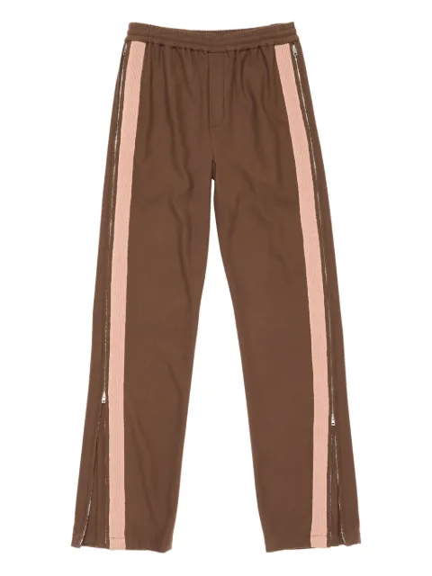 Acne Studios zip-up track pants Brown BK0722