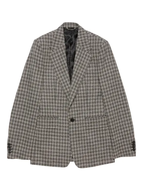 Acne Studios checked wool blazer Brown BH0229