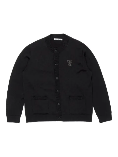 Acne Studios ribbed button-up cardigan Black B60385