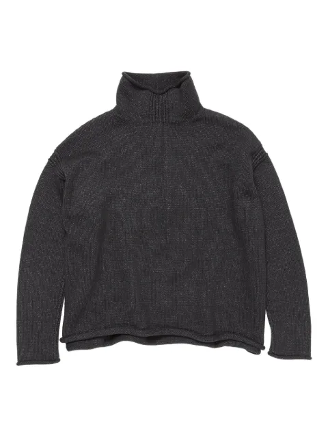 Acne Studios embroidered-logo high-neck sweater Grey B60376