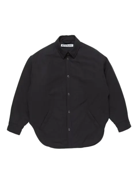 Acne Studios cotton padded shirt jacket Black B90855