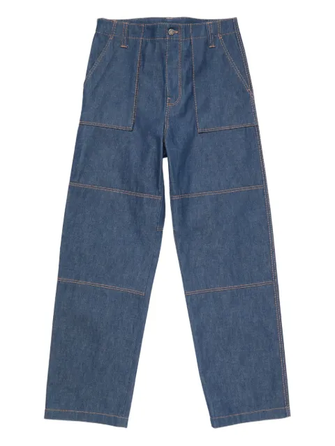 Acne Studios belted wide-leg trousers Blue BK0723