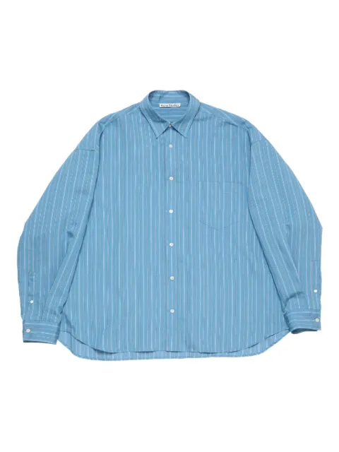 Acne Studios striped button-up shirt Blue BB0652