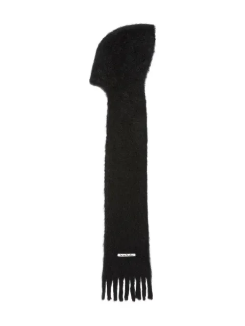 Acne Studios fringed scarf Black C80242
