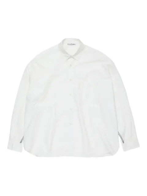 Acne Studios logo-detail cotton shirt White BB0643
