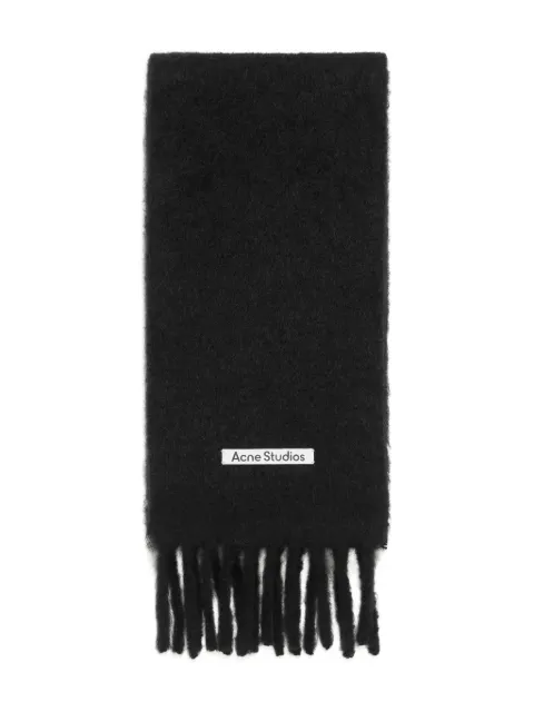 Acne Studios fringed scarf Black CA0397