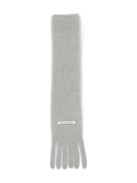 Acne Studios fringed scarf Grey C80241