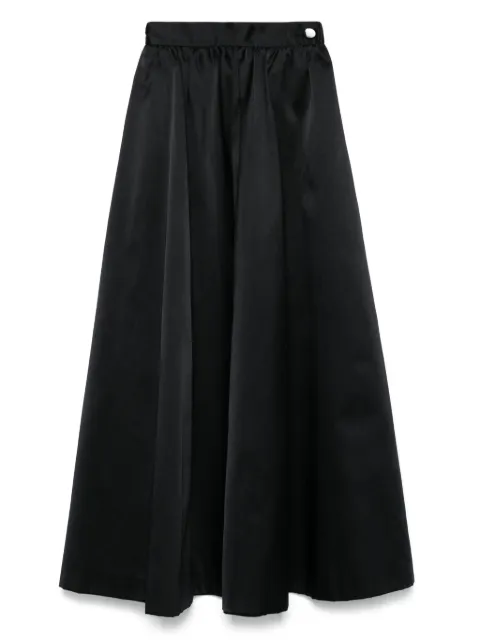 Saint Laurent Pre-Owned 1970s satin maxi skirt Black SL1200PA
