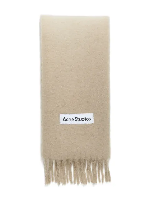 Acne Studios fringed scarf Neutrals CA0378