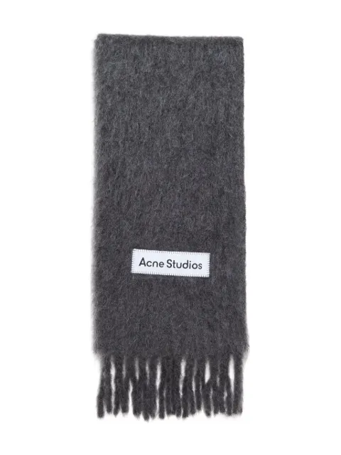 Acne Studios fringed scarf Grey CA0378