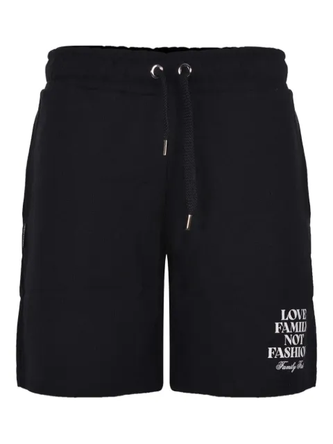 Family First logo-printed drawstring shorts Black JOSS2502