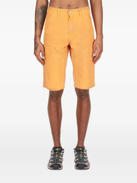 NOTSONORMAL washed denim shorts Orange VWPSM11WSHSN