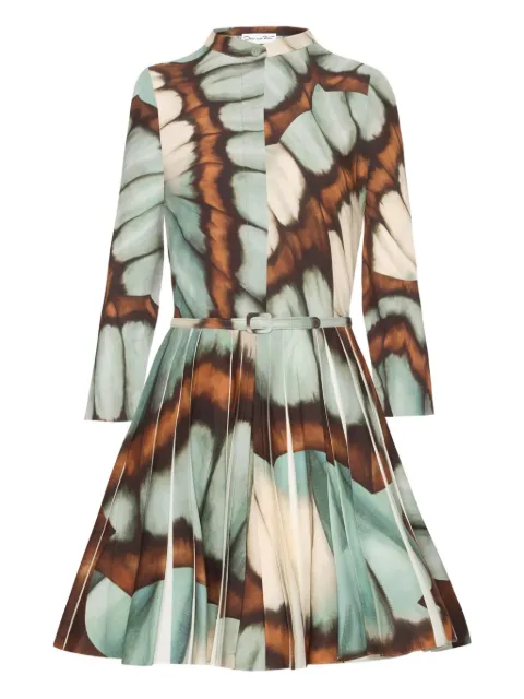 Oscar de la Renta abstract-print mini dress Blue 25PN228BWIBMM