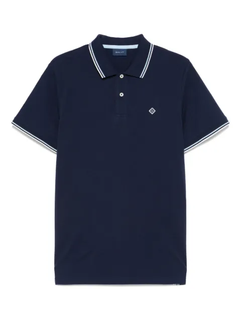 Gant logo-appliqué polo shirt Blue 2062003