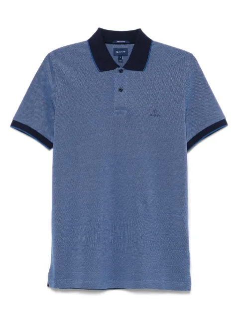 Gant logo-embroidered polo shirt Blue 2012012