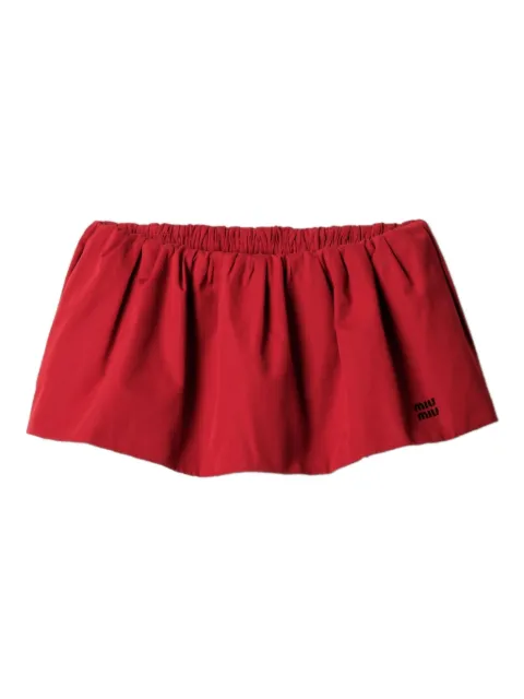 Miu Miu poplin mini skirt Red MG2200SOOO1BMS