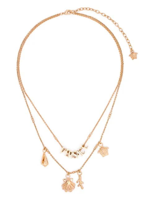 Versace logo-lettering necklace Gold 10210011A00620