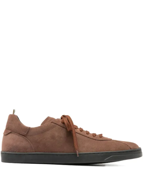 Officine Creative suede lace-up sneakers Brown OCUKARM001SENL2D207