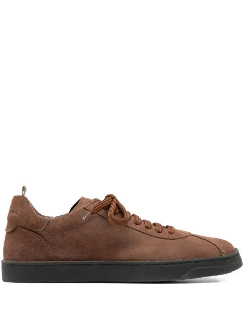 Officine Creative Karma suede lace-up sneakers Brown OCDKARM101SELUND207