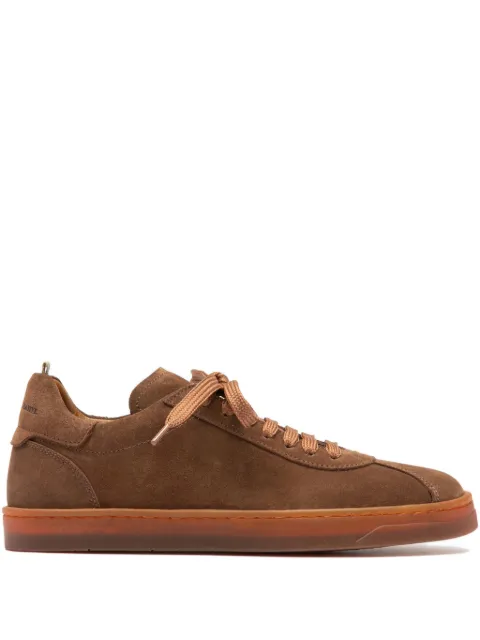 Officine Creative lace-up suede sneakers Brown OCDKARM101SELUNE248