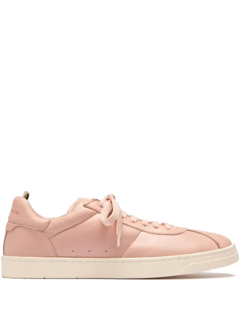 Officine Creative Karma lace-up leather sneakers Pink OCDKARM105GIA386812