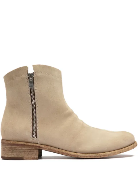 Officine Creative Oliver Sigaro zip-detail suede ankle boots Neutrals OCDLISO051SELUND915