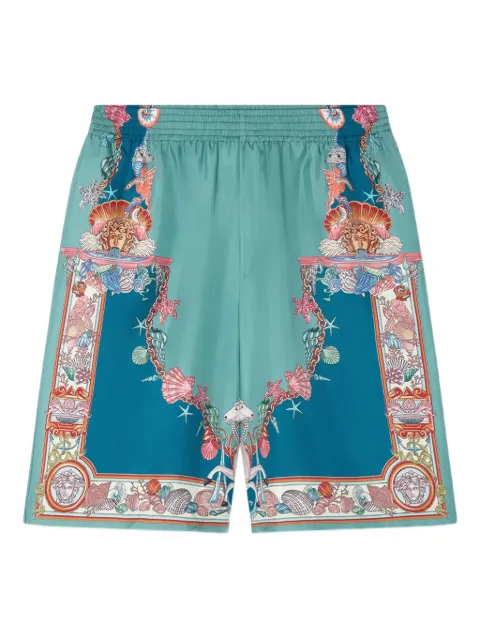 Versace Coral Theatre-print shorts Green 10024761A14567