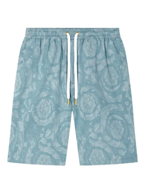 Versace Barocco-print shorts Blue 10081871A15031