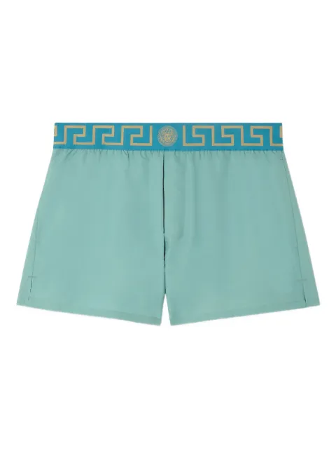 Versace Greca-border swim shorts Green ABU010221A11120