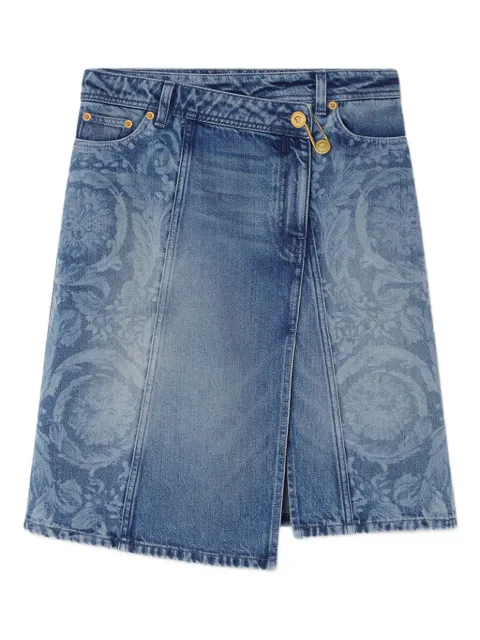 Versace asymmetric denim skirt Blue 10203951A14776