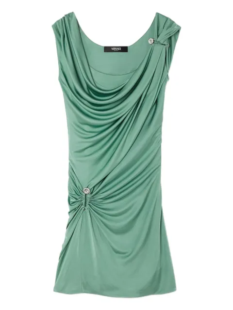 Versace draped mini dress Green 10211821A12497