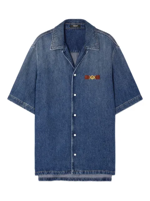 Versace Medusa Biggie denim shirt Blue 10207021A15015